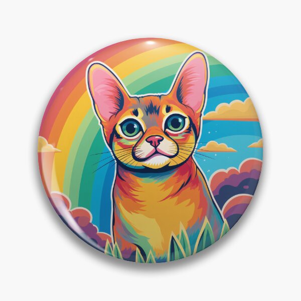Item preview, Funny Abyssinian Cat Colorful Rainbow Cute Mom Dad Kids designed and sold by rafaeltto.