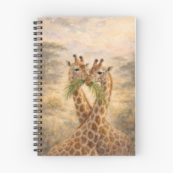 Item preview, Two Giraffes Eating Leaves designed and sold by M-Y-A-R-T-.