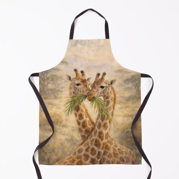 Item preview, Two Giraffes Eating Leaves designed and sold by M-Y-A-R-T-.
