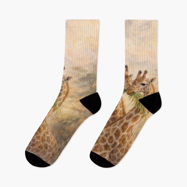 Item preview, Two Giraffes Eating Leaves designed and sold by M-Y-A-R-T-.