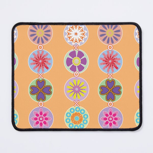 Item preview, Colorful Floral Geometric Seamless Pattern on Peach Background designed and sold by ChaReePat.