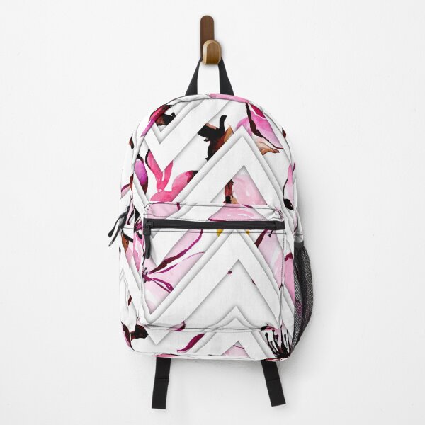 Item preview, Pink Watercolor Floral Chevron Zigzag Seamless Botanical Pattern designed and sold by DERA RAY.
