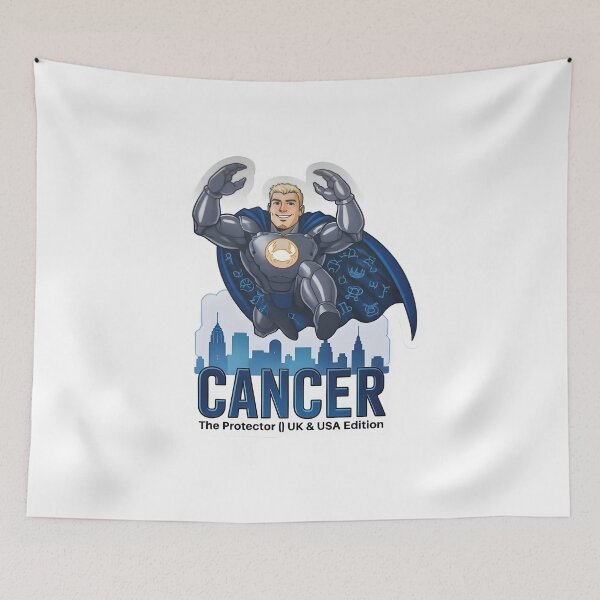 Item preview, Cancer The Protector Superhero Zodiac Sign Art designed and sold by Zodiac Celestial Art.