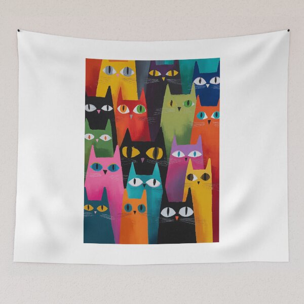 Item preview, Colorful Cat Portrait designed and sold by GaysonSmith.