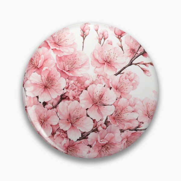 Item preview, Cherry Blossom Watercolor Art — Floral Print designed and sold by RawNaturePrints.