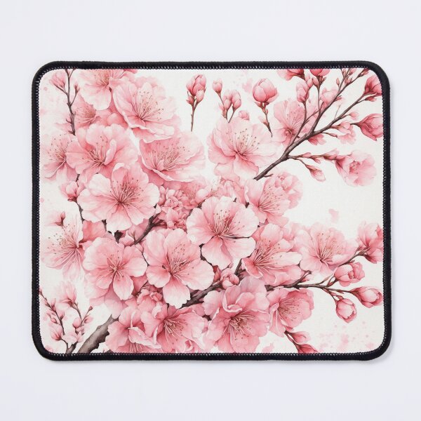 Item preview, Cherry Blossom Watercolor Art — Floral Print designed and sold by RawNaturePrints.