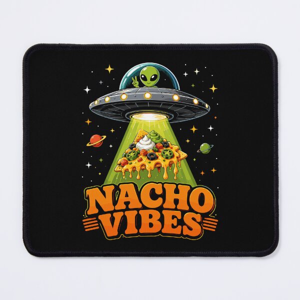 Item preview, Nacho Vibes Funny Alien UFO Food Humor designed and sold by JasKei-Designs.