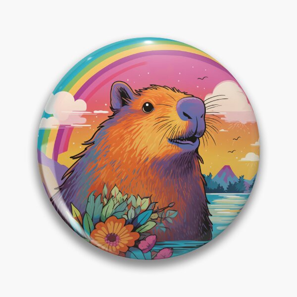 Item preview, Funny Capybara Colorful Rainbow Cute Boys Girls Kids designed and sold by rafaeltto.