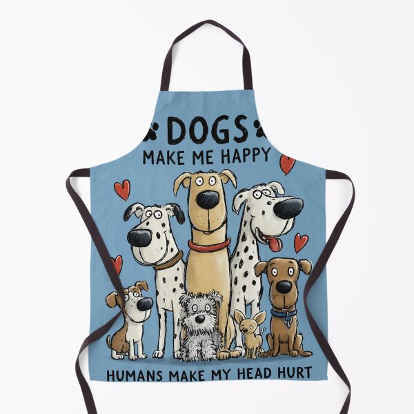 Item preview, Dogs Make Me Happy Humans Make My Head Hurt designed and sold by RebenCantik.