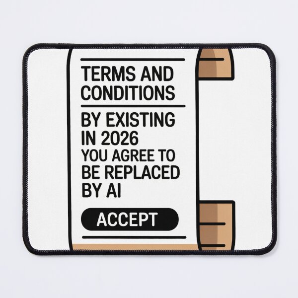 Item preview, Terms And Conditions By Existing In 2026 AI Joke designed and sold by Bianca Oltean.