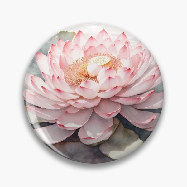 Item preview, Lotus Flower Watercolor Art — Floral Print designed and sold by RawNaturePrints.