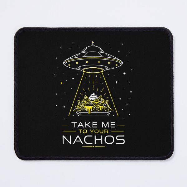 Item preview, Take Me to Your Nachos Minimalist Alien UFO Food Pun designed and sold by JasKei-Designs.