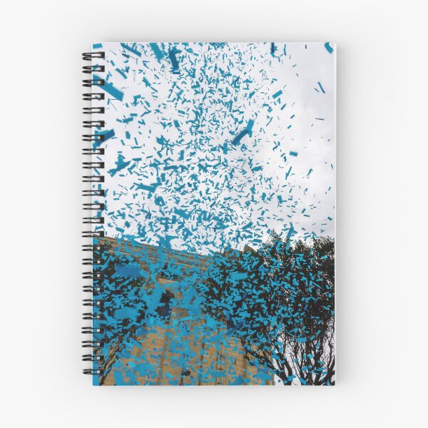 Item preview, Blue Confetti Falling Over Historic Building During Outdoor Celebration and Festival designed and sold by Nmallia.