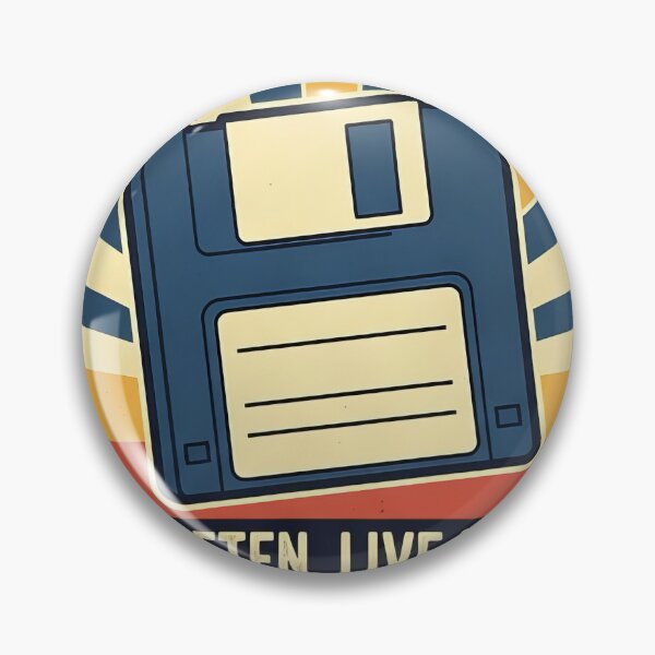 Item preview, Vintage floppy disk save often live longer sticker #9617 designed and sold by pple-frame.