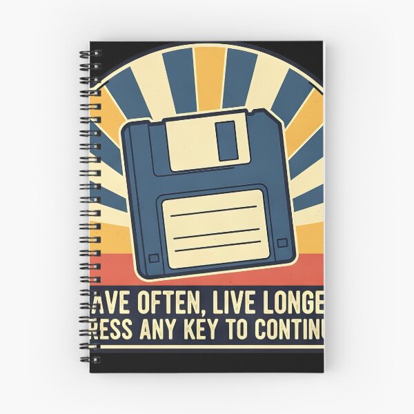 Item preview, Vintage floppy disk save often live longer sticker #9617 designed and sold by pple-frame.