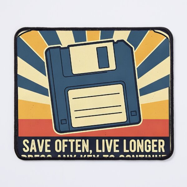 Item preview, Vintage floppy disk save often live longer sticker #9617 designed and sold by pple-frame.