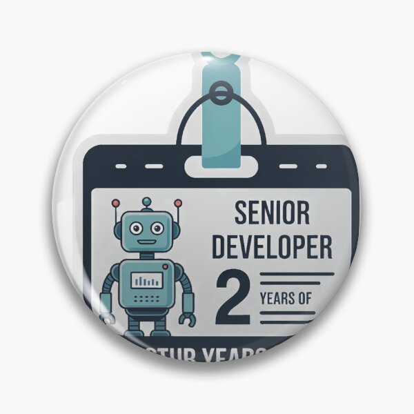 Item preview, Senior Developer 2 Years of Prompting Experience designed and sold by Bianca Oltean.