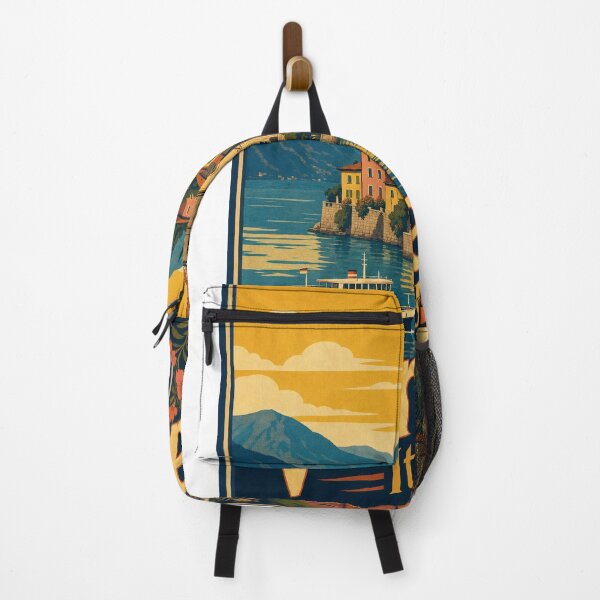 Item preview, Varenna Italy Travel Souvenir Retro Illustration designed and sold by VisualArtsOasis.