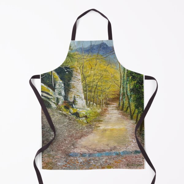 Item preview, Path to a ruined castle above Dürnstein, Austria designed and sold by Dai Wynn Fine Art.