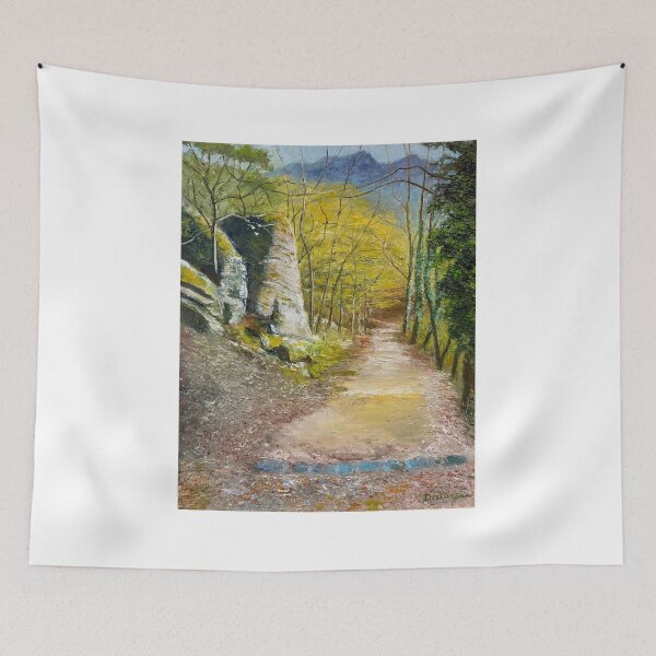 Item preview, Path to a ruined castle above Dürnstein, Austria designed and sold by Dai Wynn Fine Art.