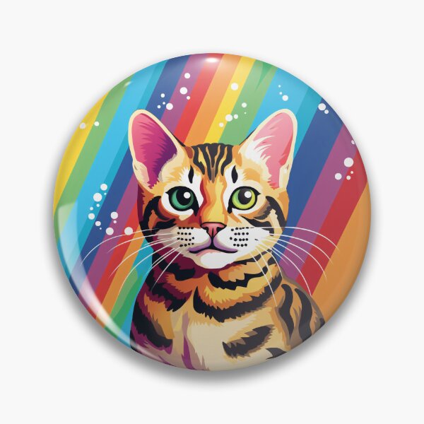 Item preview, Funny Bengal Cat Colorful Rainbow Cute Mom Dad Kids designed and sold by rafaeltto.