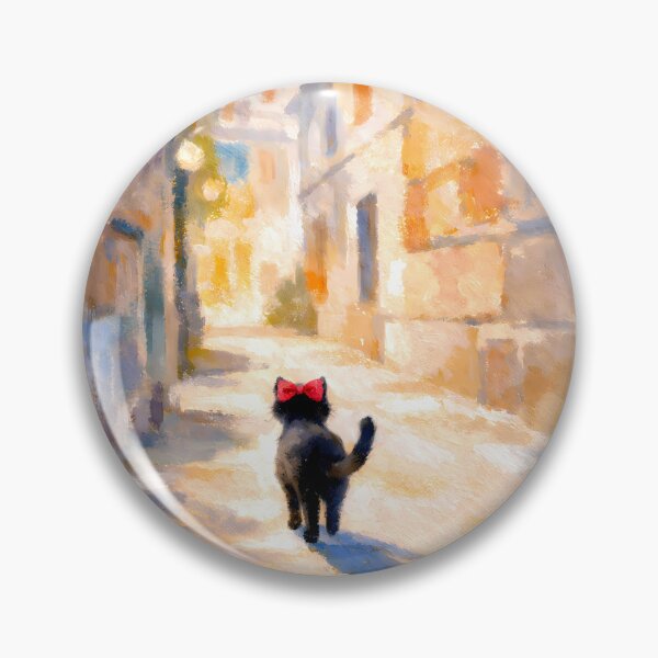 Item preview, Cute Cat Walking Sunny Street designed and sold by M-Y-A-R-T-.