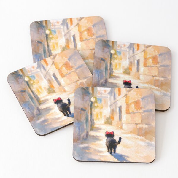 Item preview, Cute Cat Walking Sunny Street designed and sold by M-Y-A-R-T-.