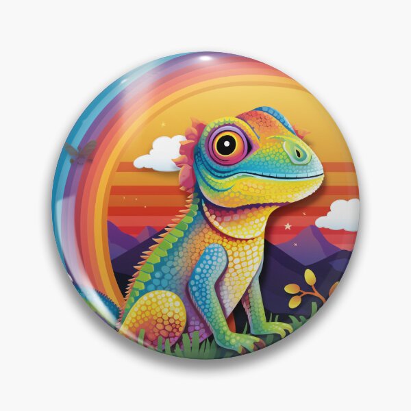 Item preview, Funny Chameleon Colorful Rainbow Cute Boys Girls Kids designed and sold by rafaeltto.