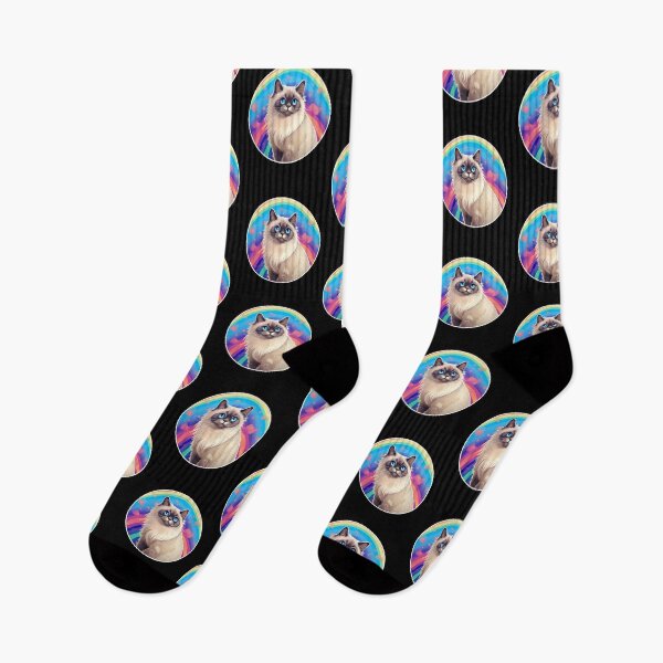 Item preview, Funny Birman Cat Colorful Rainbow Cute Mom Dad Kids designed and sold by rafaeltto.