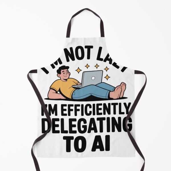 Item preview, I'm Not Lazy I'm Efficiently Delegating To AI designed and sold by Bianca Oltean.