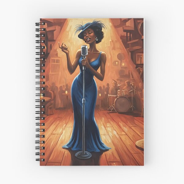 Item preview, Jazz Singer Under Golden Spotlight designed and sold by ArtFrameStudio.