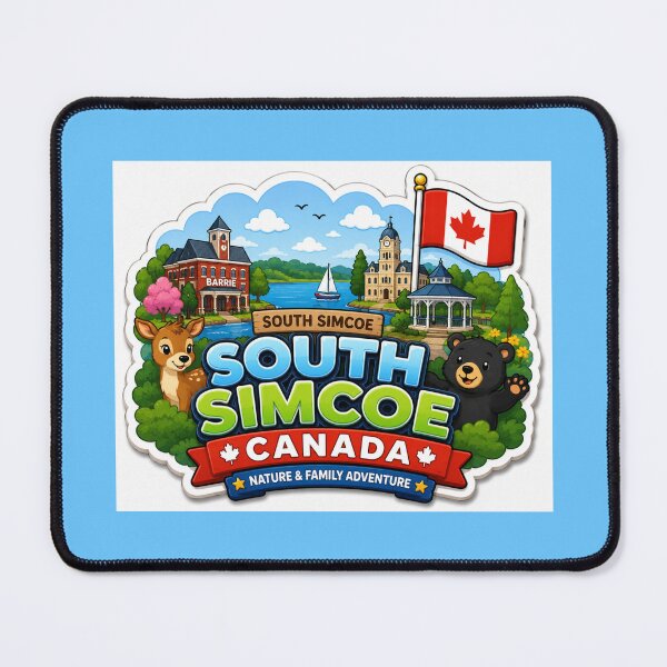 Item preview, South Simcoe Canada Cute 3D Kids Label designed and sold by PaintMeWorld.