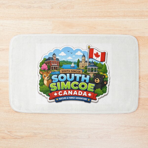 Item preview, South Simcoe Canada Cute 3D Kids Label   designed and sold by PaintMeWorld.
