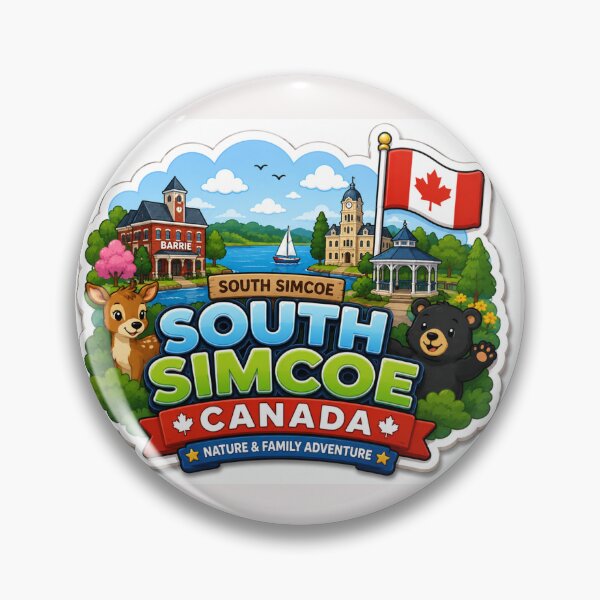 Item preview, South Simcoe Canada Cute 3D Kids Label   designed and sold by PaintMeWorld.