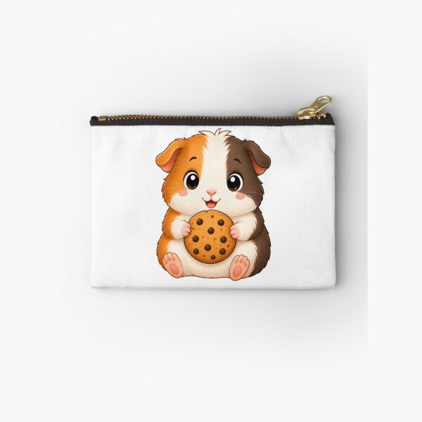 Item preview, Cute Guinea Pig Eating Chocolate Chip Cookie Illustration designed and sold by Seculinator.