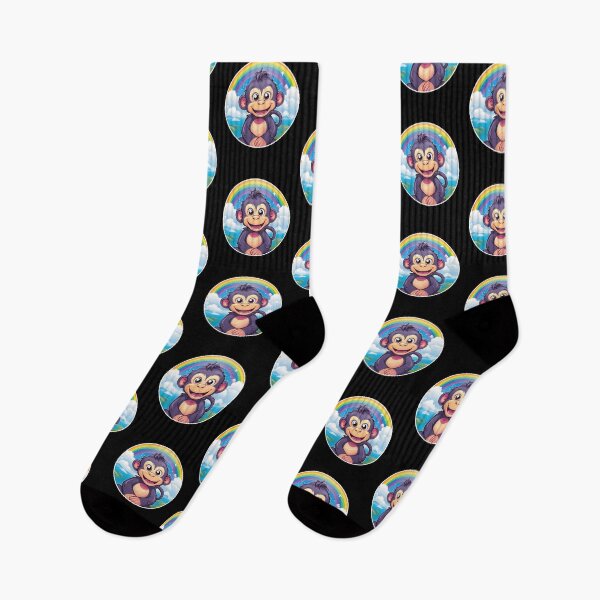Item preview, Funny Chimpanzee Colorful Rainbow Cute Boys Girls Kids designed and sold by rafaeltto.