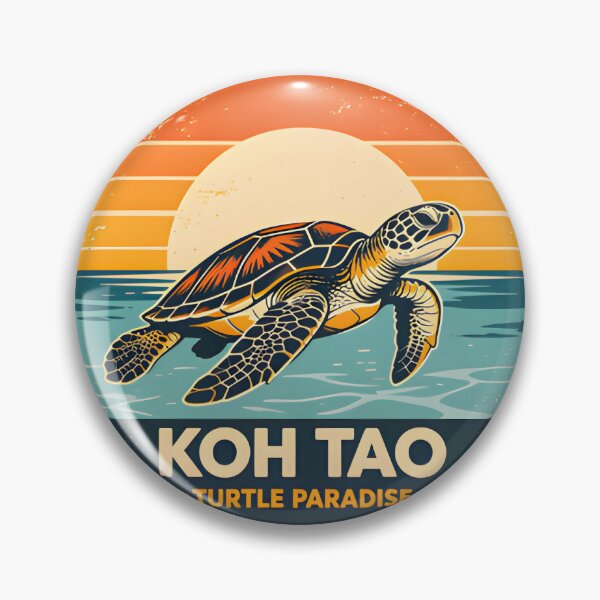 Item preview, KOH TAO – TURTLE PARADISE | Vintage Tropical Travel Poster designed and sold by Spirit of Siam.