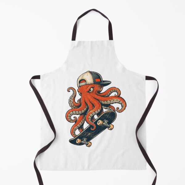 Item preview, Cool Octopus Skateboard Streetwear Vintage Skater Gift Design designed and sold by w1ckerman.