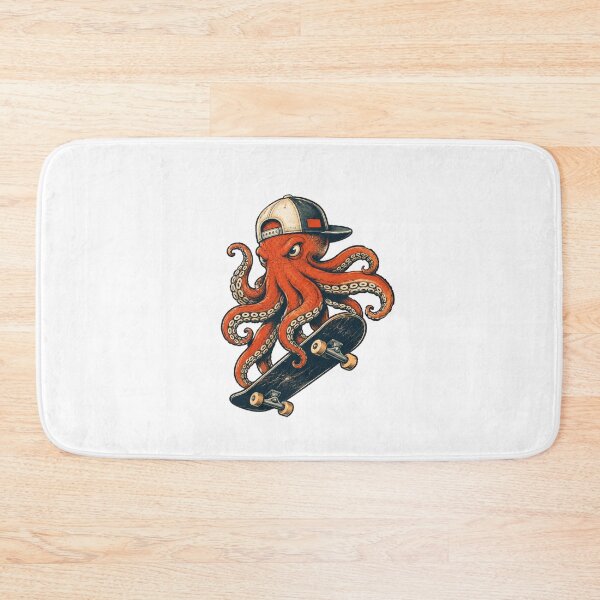 Item preview, Cool Octopus Skateboard Streetwear Vintage Skater Gift Design designed and sold by w1ckerman.
