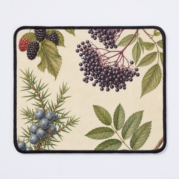 Item preview, Vintage Botanical Berry Trees Nature Print designed and sold by NuvoraNest.