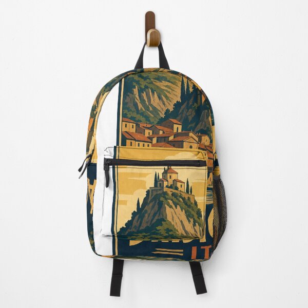 Item preview, Brisighella Italy Travel Souvenir Retro Illustration designed and sold by VisualArtsOasis.