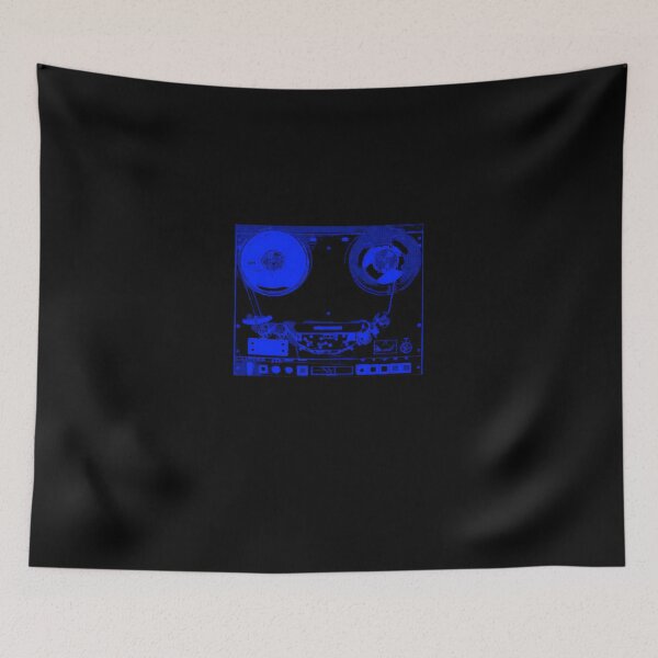 Item preview, Reel To Reel Analog Tape Machine Retro Recording Studio Music (Blue) #5655 designed and sold by pple-frame.