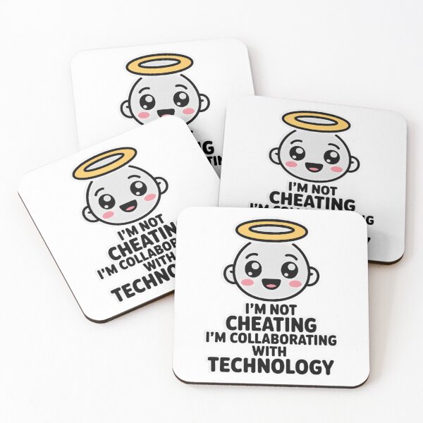 Item preview, I'm Not Cheating I'm Collaborating With Technology designed and sold by Bianca Oltean.