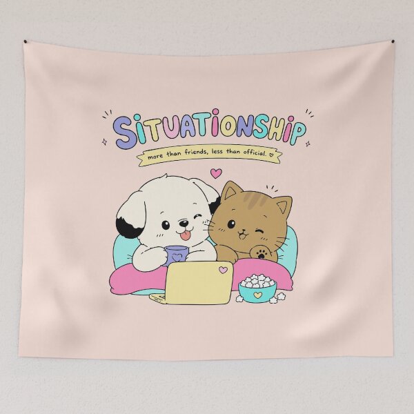 Item preview, Situationship - More Than Friends Cute Cat and Dog designed and sold by snewen.