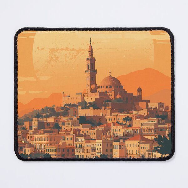 Item preview, Oran Algeria - Minimalist Mediterranean Sunset Poster designed and sold by Yasminehk.