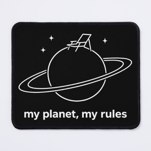 Item preview, My Planet My Rules T-Shirt | Funny Astronaut Mental Health Space Gift | Minimalist Introvert Design designed and sold by K Mood Studio.