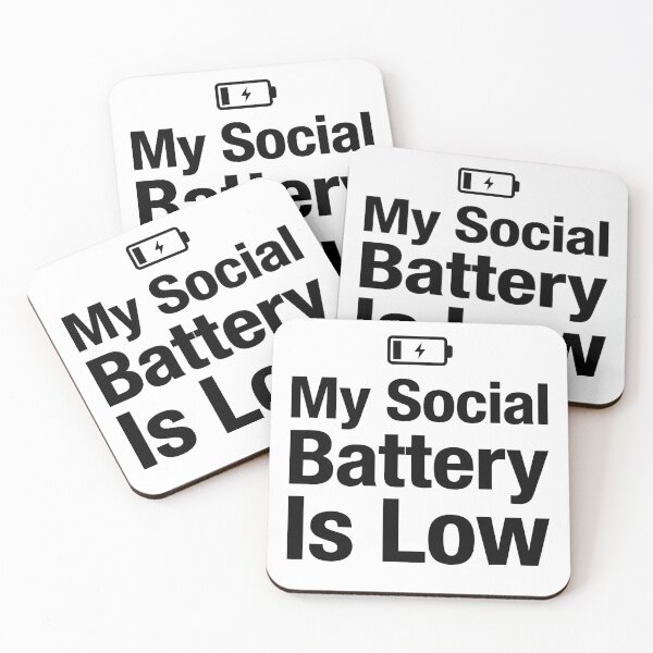 Item preview, My Social Battery Is Low - Introvert Gift designed and sold by kdonefive.