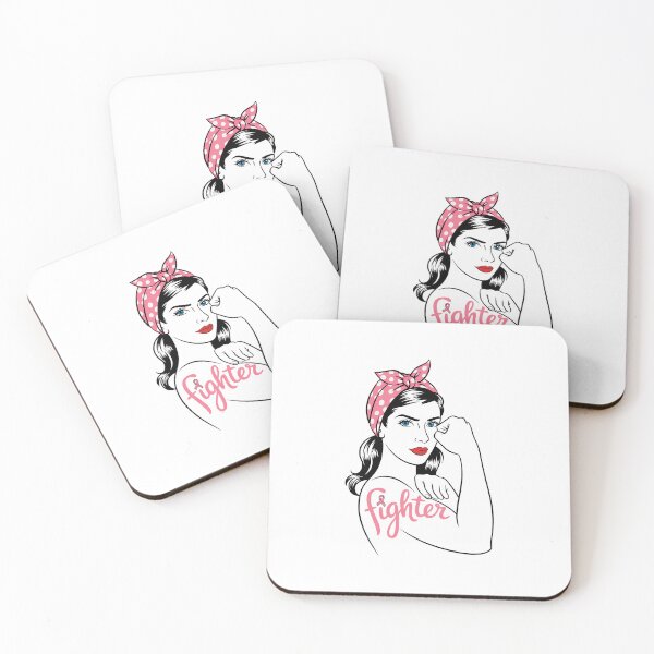 Item preview, Fighter Rosie The Riveter Breast Cancer Awareness designed and sold by SapfireStuArt.