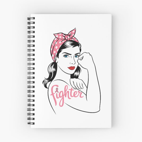 Item preview, Fighter Rosie The Riveter Breast Cancer Awareness designed and sold by SapfireStuArt.