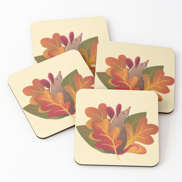 Item preview, Autumn Mouse Among Golden Oak Leaves designed and sold by Pryhozha.